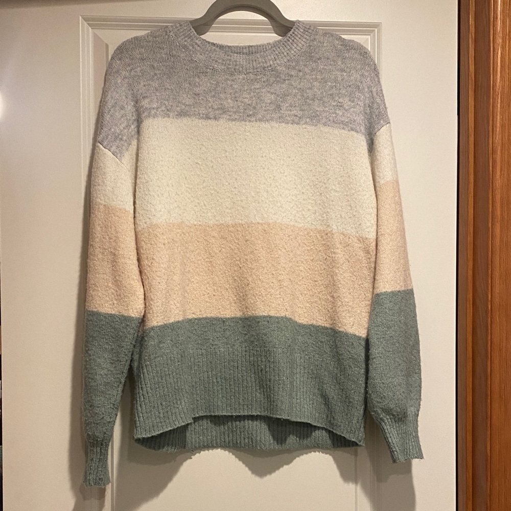 H&M striped pullover sweater